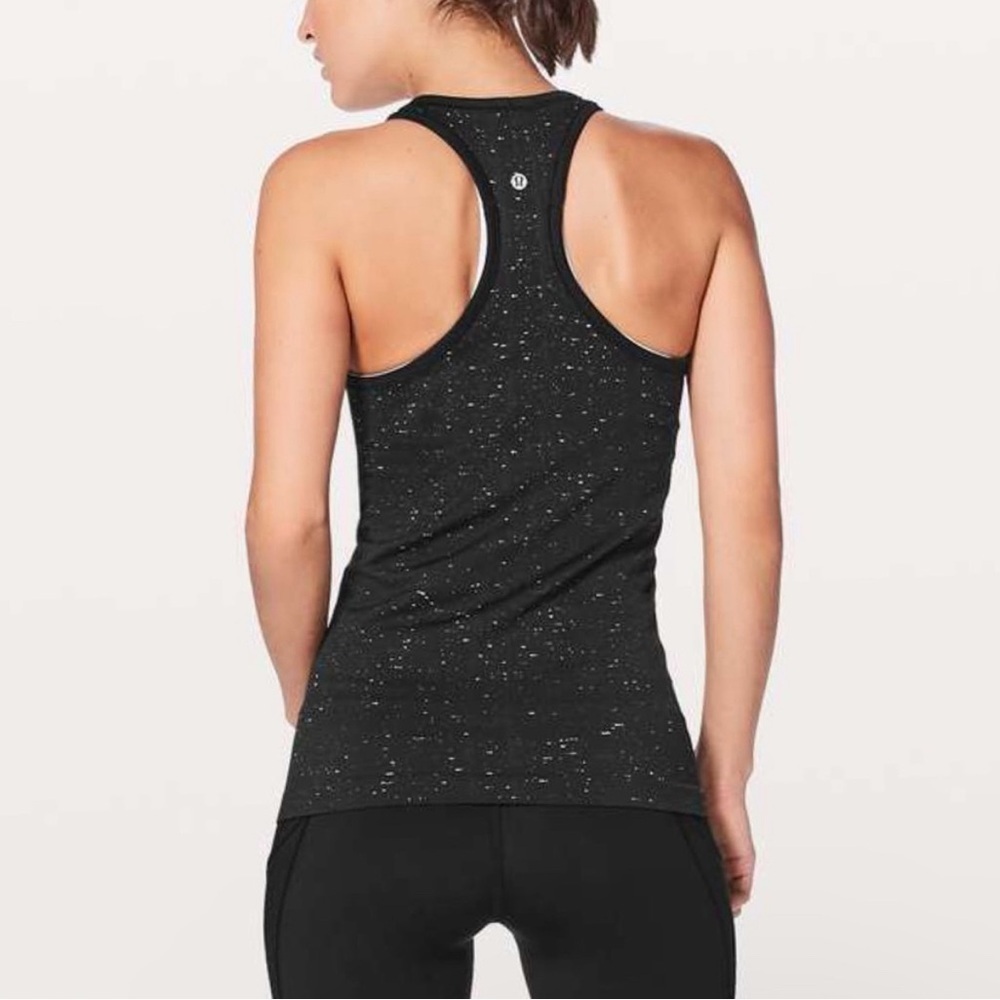 Lululemon Swiftly Tech Razorback Tank Top Women’s 4 Black Activewear - Picture 2 of 9